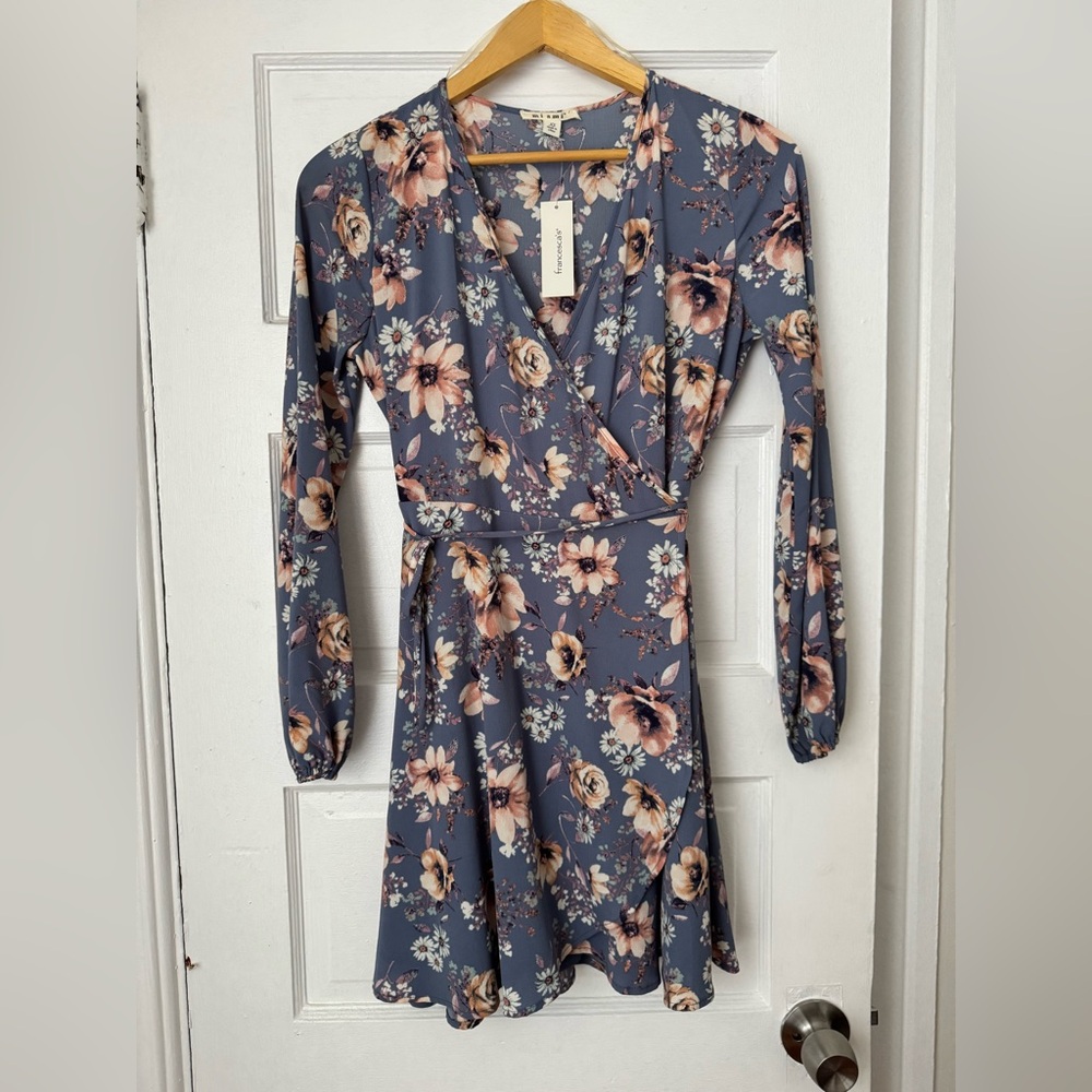 Floral Wrap dress, size XS